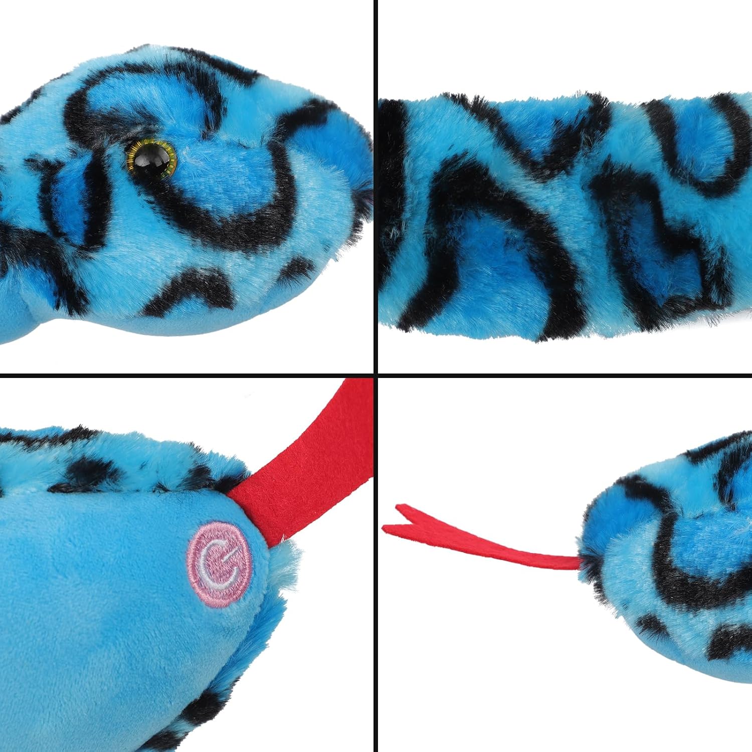 JIAHG 413 Plush Animal Throw Pillow Stuffed Snake