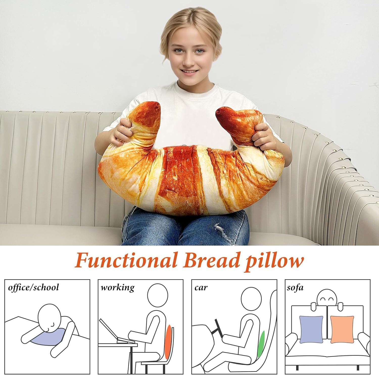 Wepop 28 in Croissant Pillow