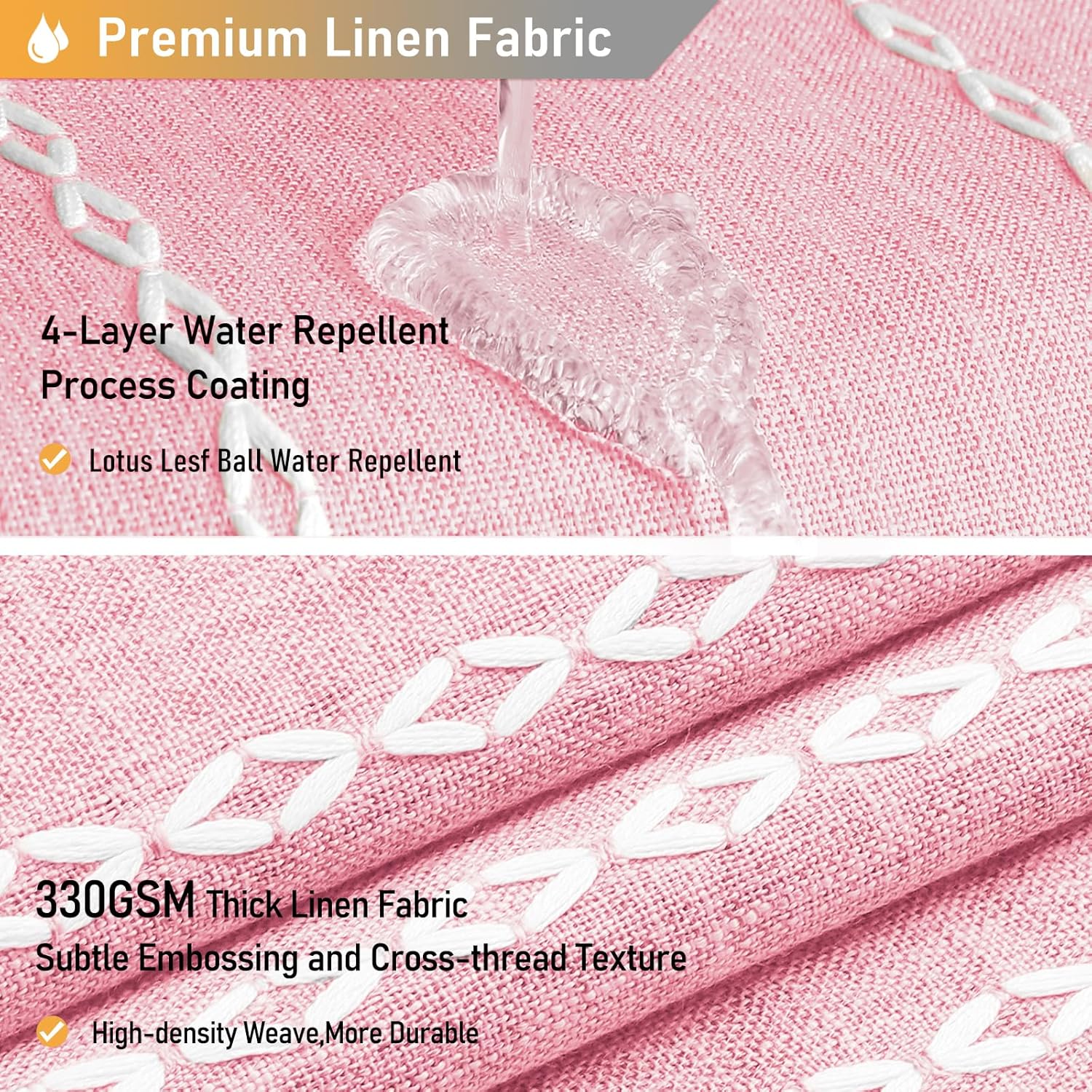 96-Inch Boho Farmhouse shower curtain with tassel water-resistant for home