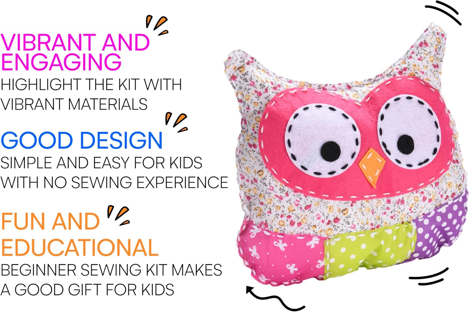 Neliblu Amazaque Owl Plush Pillow - Soft Cuddly Toy Pillow