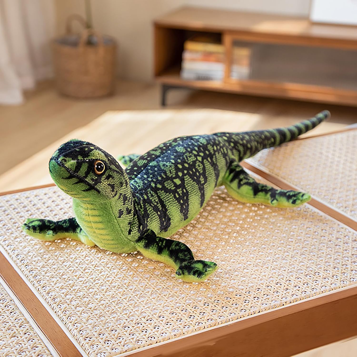 JIAHG Plush Animal Throw Pillow - Cuddly Lizard Gecko Snake Plush Lumbar Back Cushion