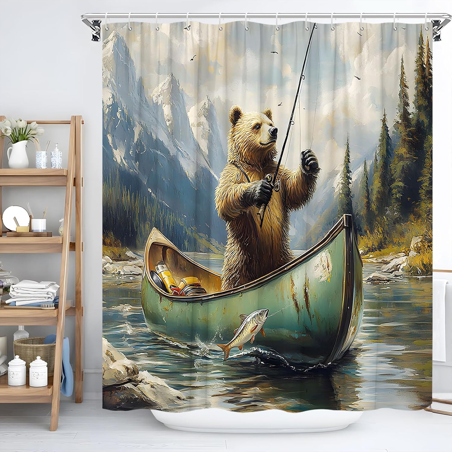 Rustic Bear 70x70 inch