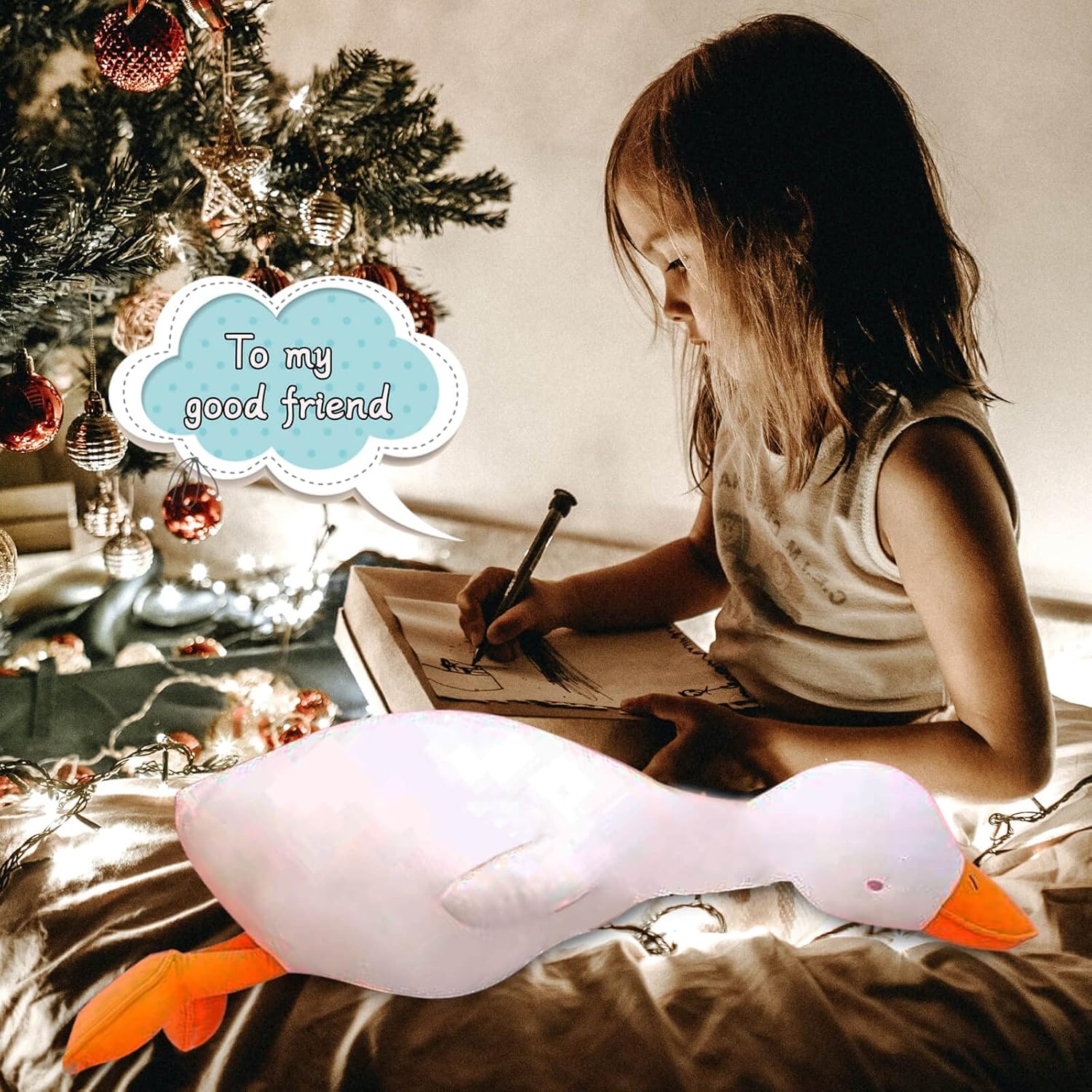 Cuddly Plush Duck Pillow Soft Toy for Kids Adults
