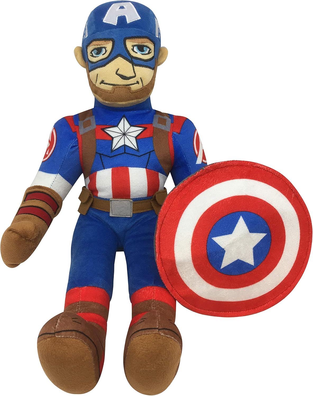 Jay Franco Marvel Super Hero Adventures Toddler Captain America Plush Pillow Buddy