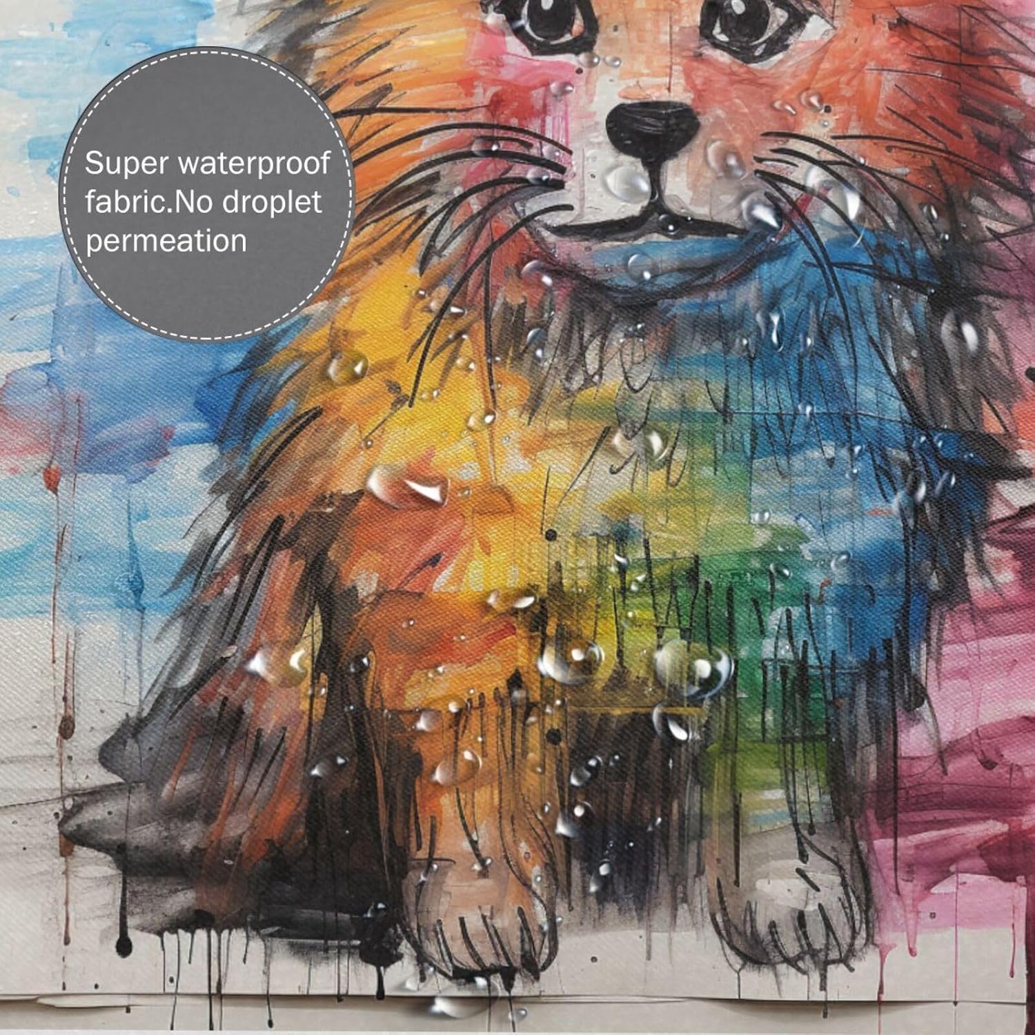 Cute Dog Shower Curtain Set
