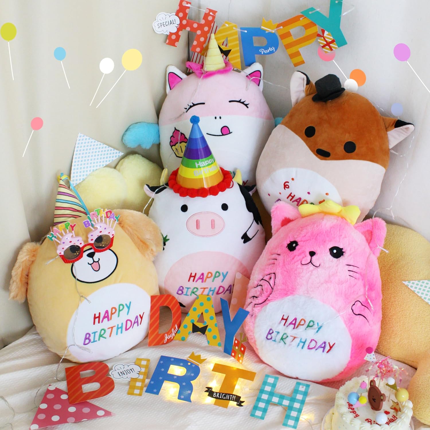 Corgi Dog Plush Pillow for Birthdays