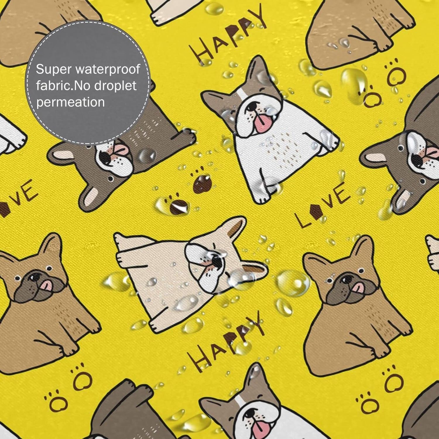 French Bulldog Shower Curtain