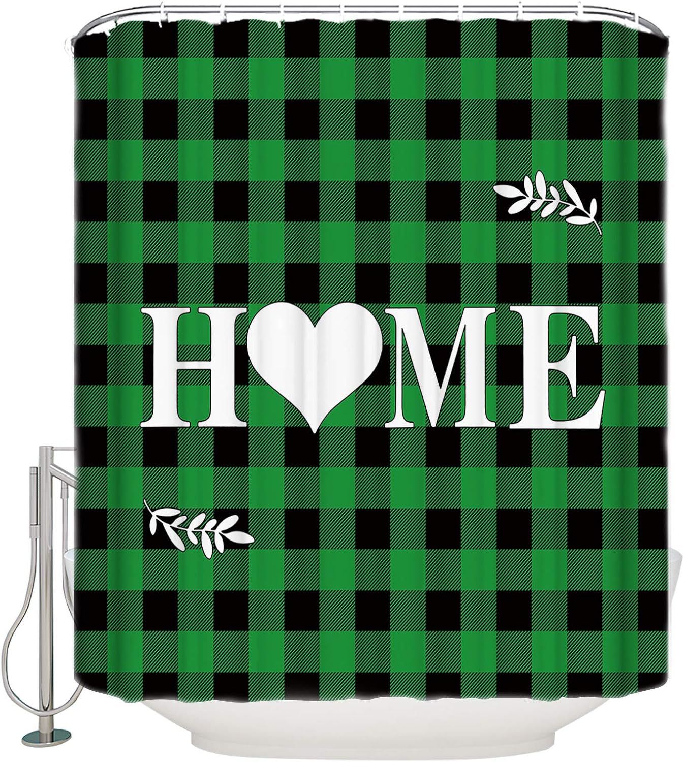 St Patricks Day Heart Shower Curtain