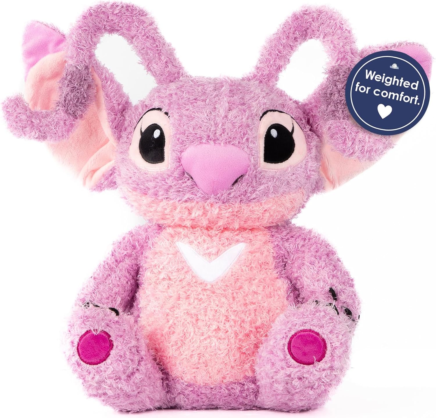 Jay Franco Weighted Angel Plush Pillow - 25 lbs 15 Inches Pink