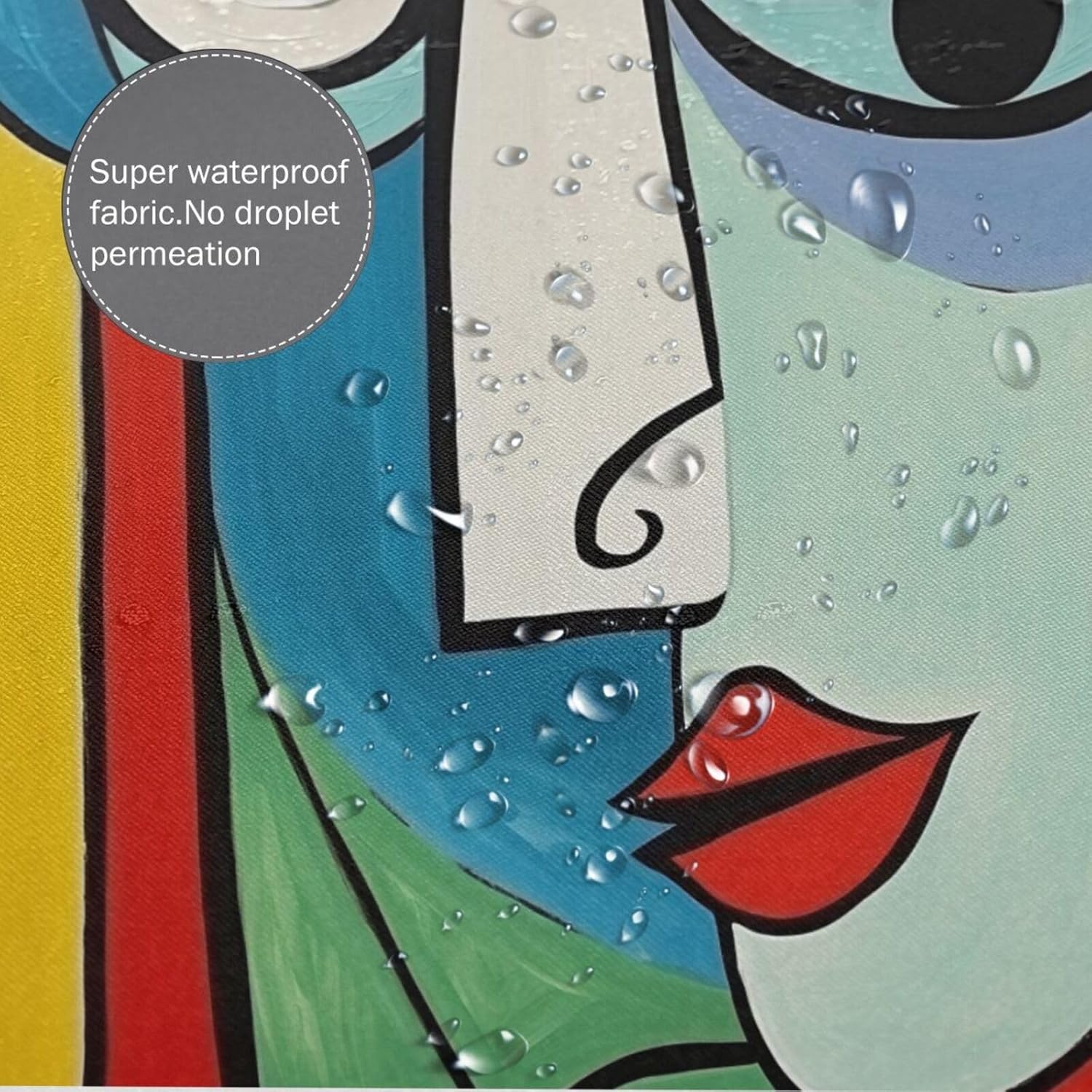 DAOWANGZUO Female Face Shower Curtain Set 1