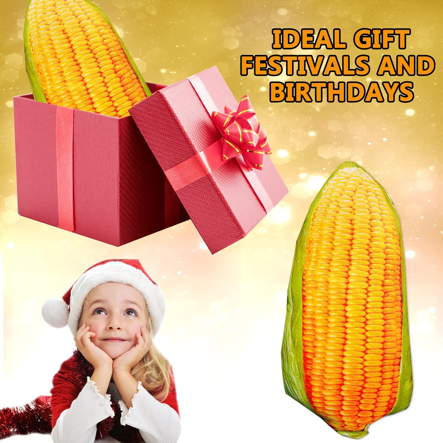 Creative 197-inch Corn Plush Pillow for Kids