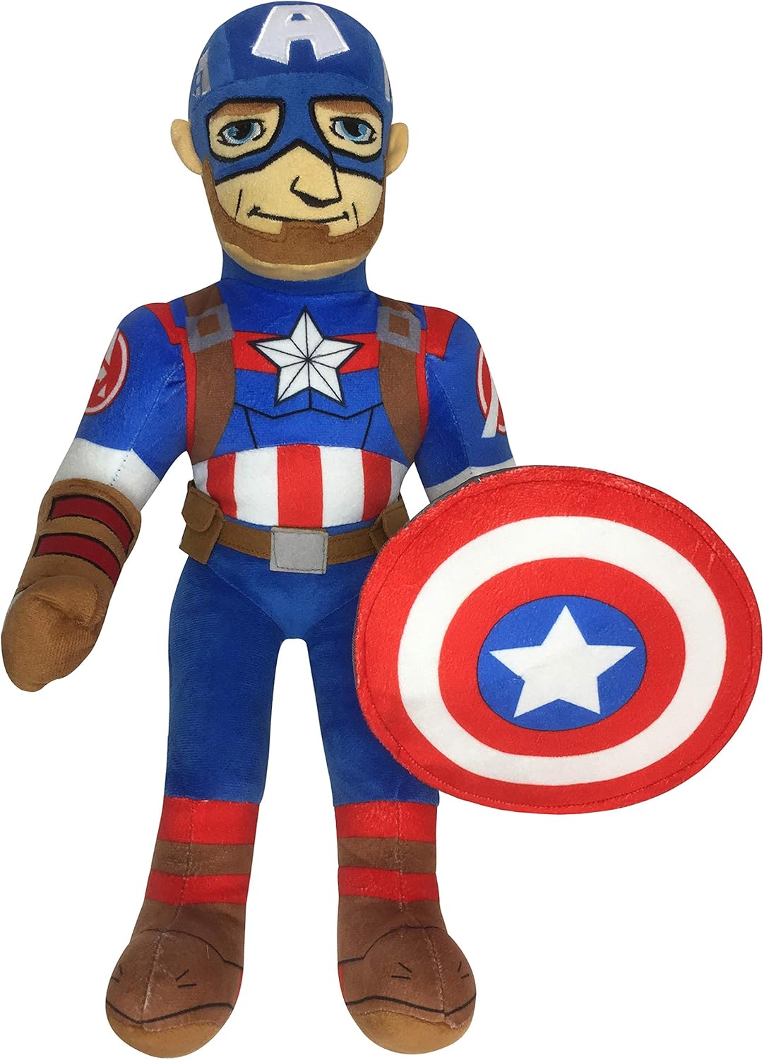 Jay Franco Marvel Super Hero Adventures Toddler Captain America Plush Pillow Buddy