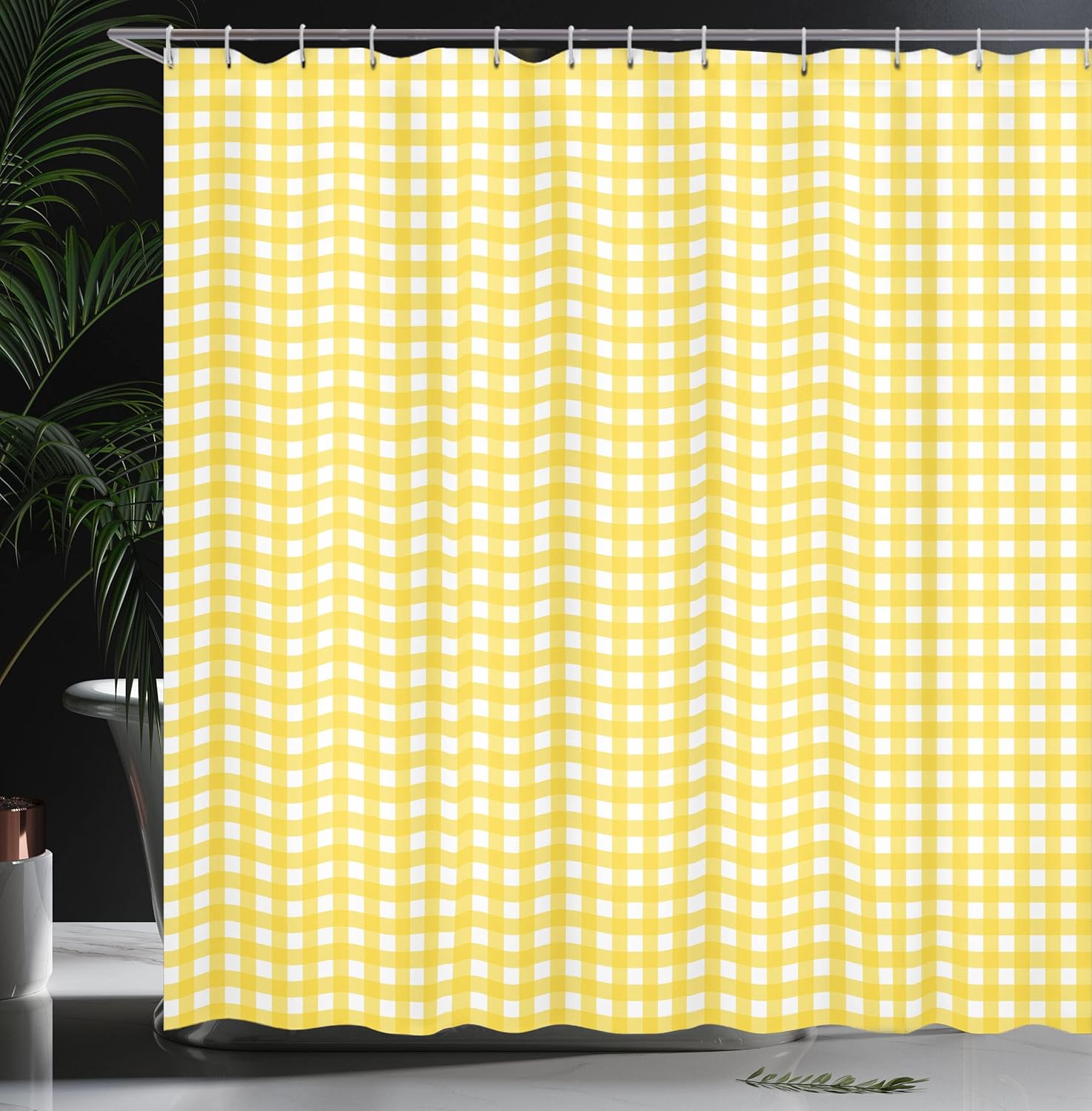 Breezy Summer Ambesonne Checkered Shower Curtain