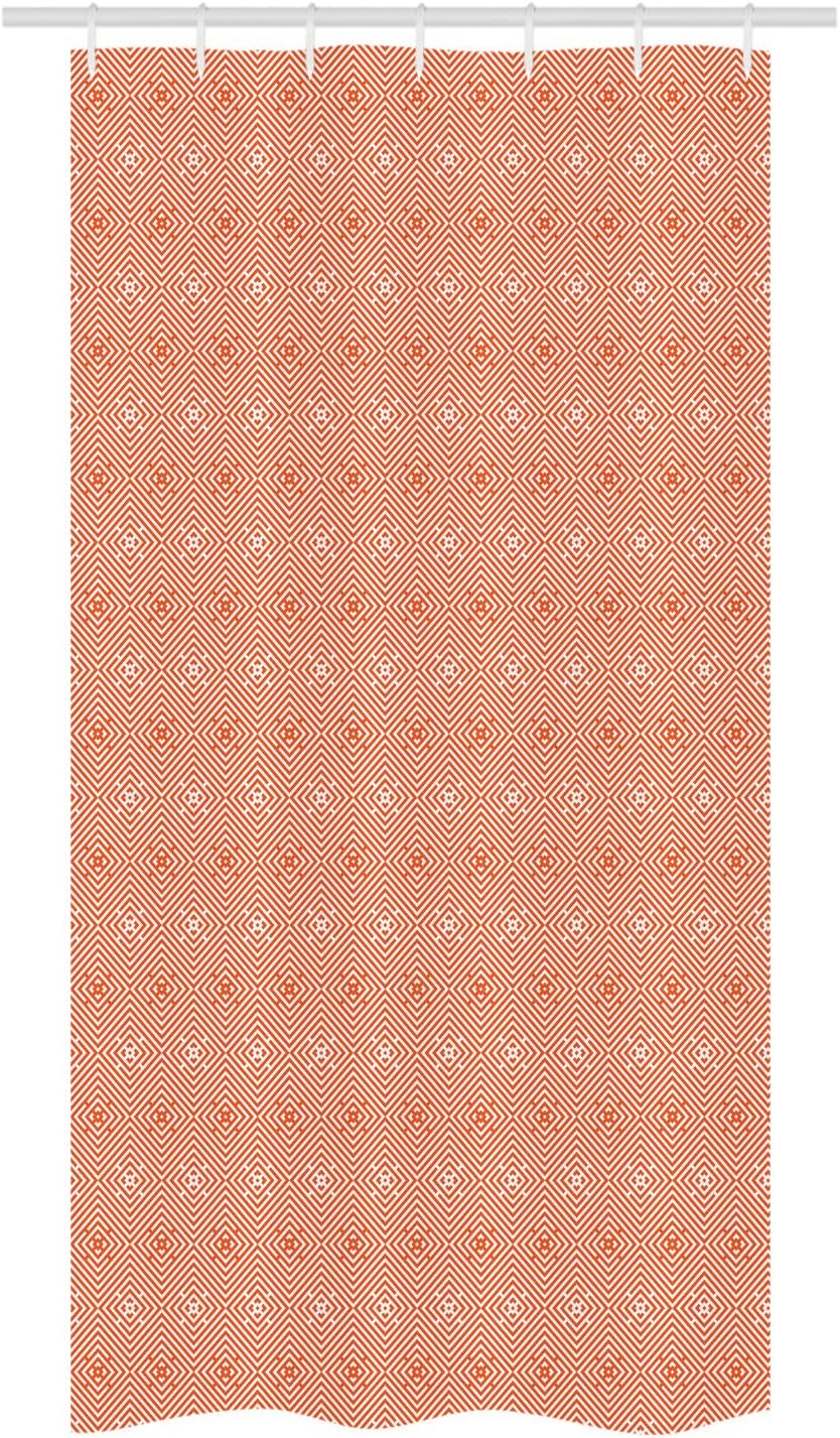 Ambesonne Burnt Orange Stall Shower Curtain Set