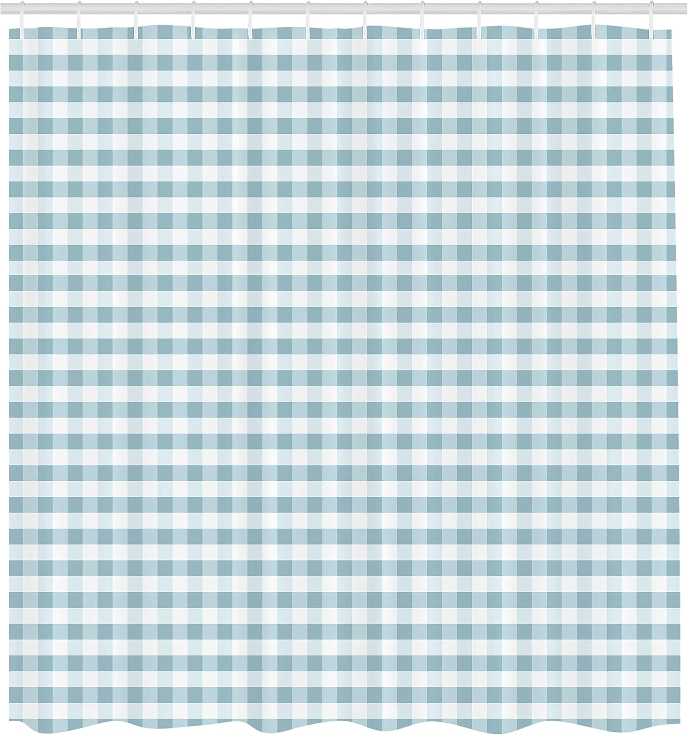 Ambesonne Monochrome Gingham Shower Curtain Set