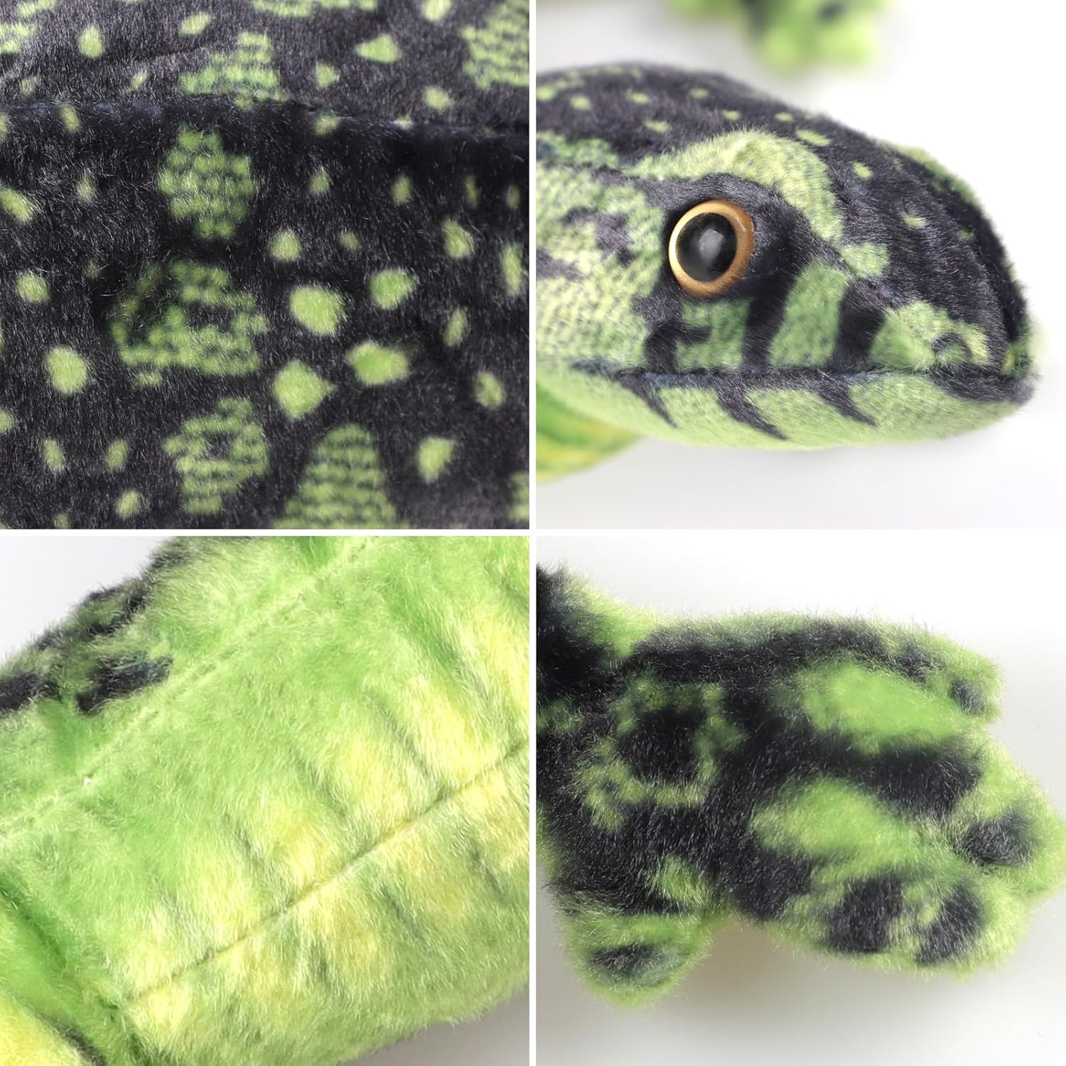 JIAHG Plush Animal Throw Pillow - Cuddly Lizard Gecko Snake Plush Lumbar Back Cushion