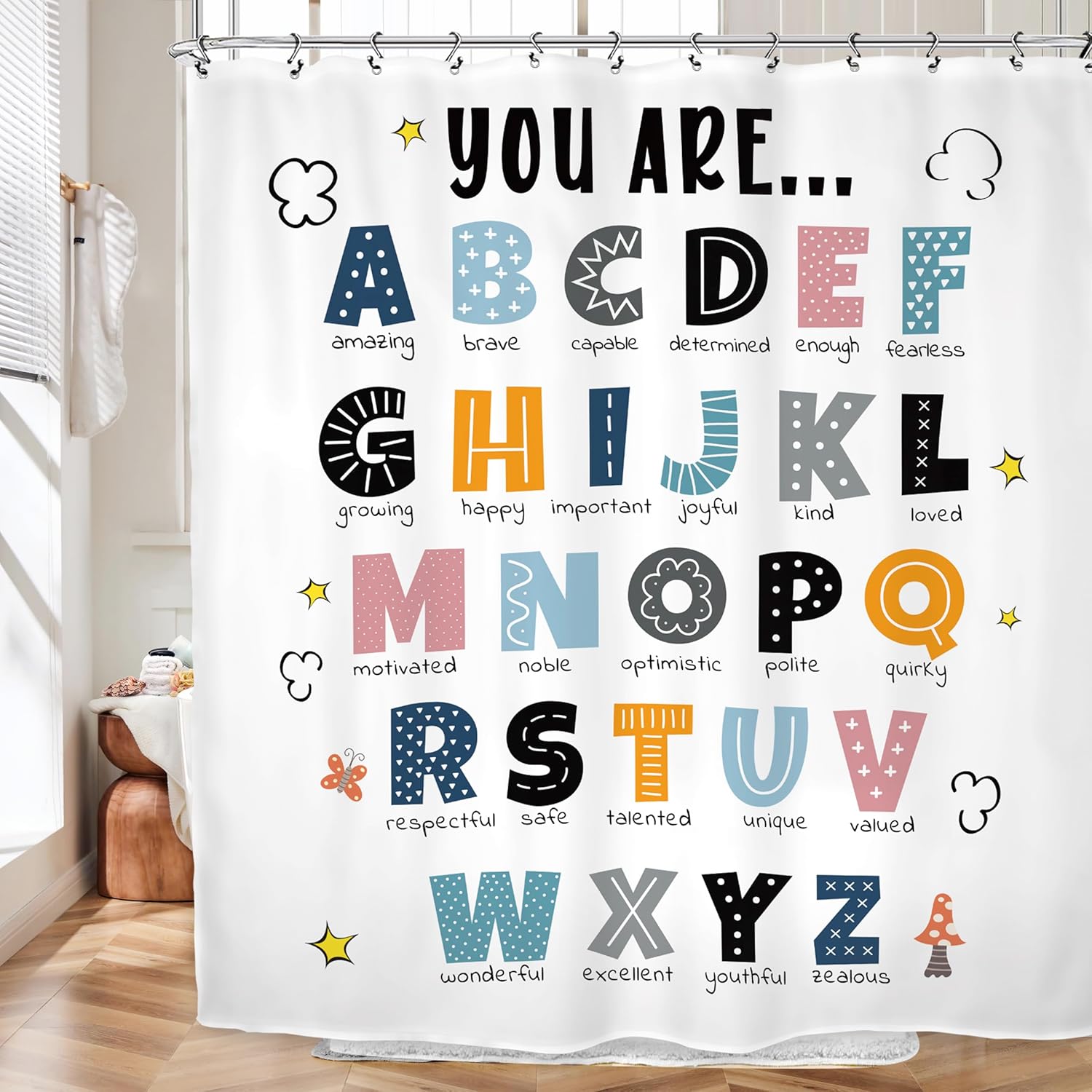 Learning the Alphabet in the Bathroom