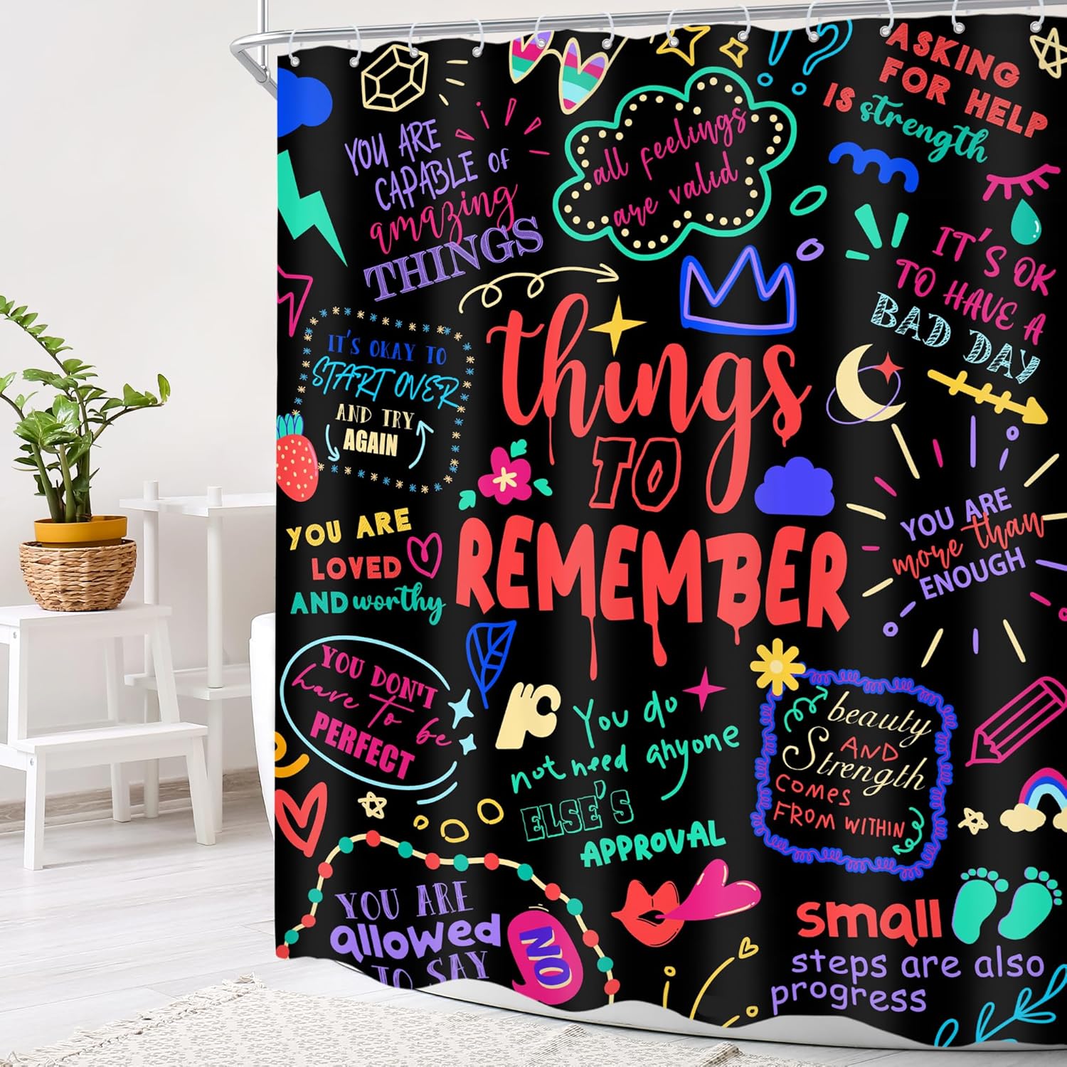 Cinbloo Kids Funny Functional Shower Curtain