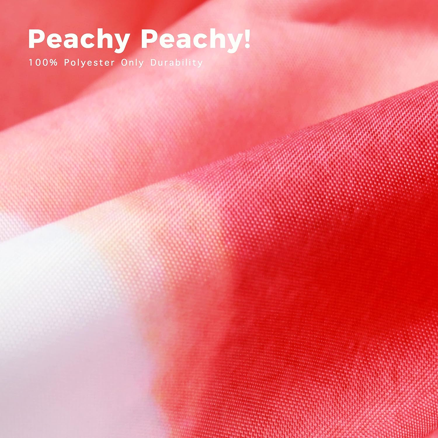Elegant Peach Shower Curtain Set 72 x 72 Water Repellent 100 Recycled polyester