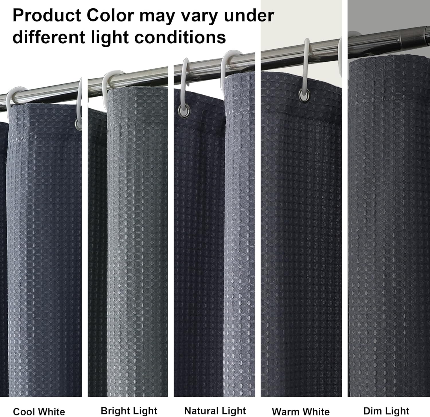 Sturdy Modern Bathroom Curtain Set for Narrow Stall