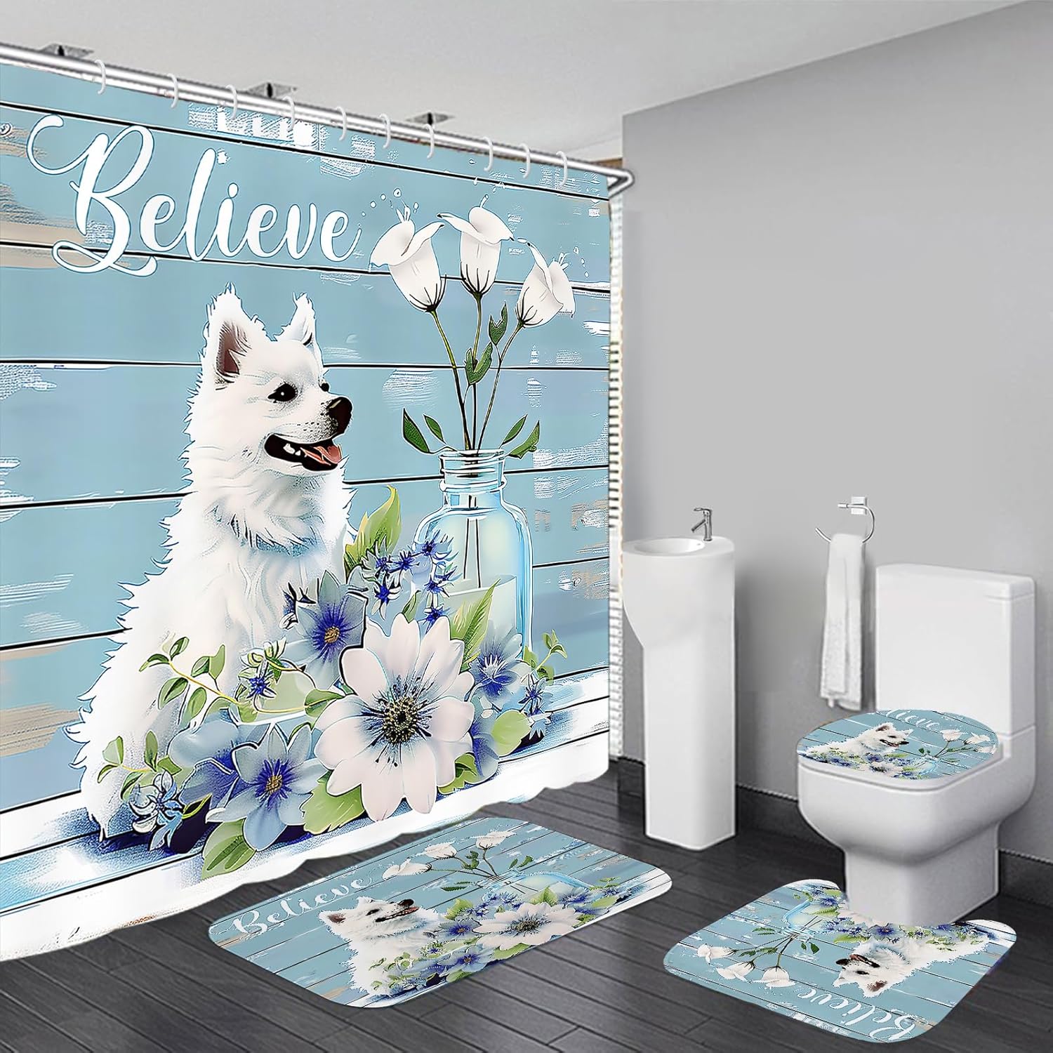 Alexex 4-Piece White Lilies