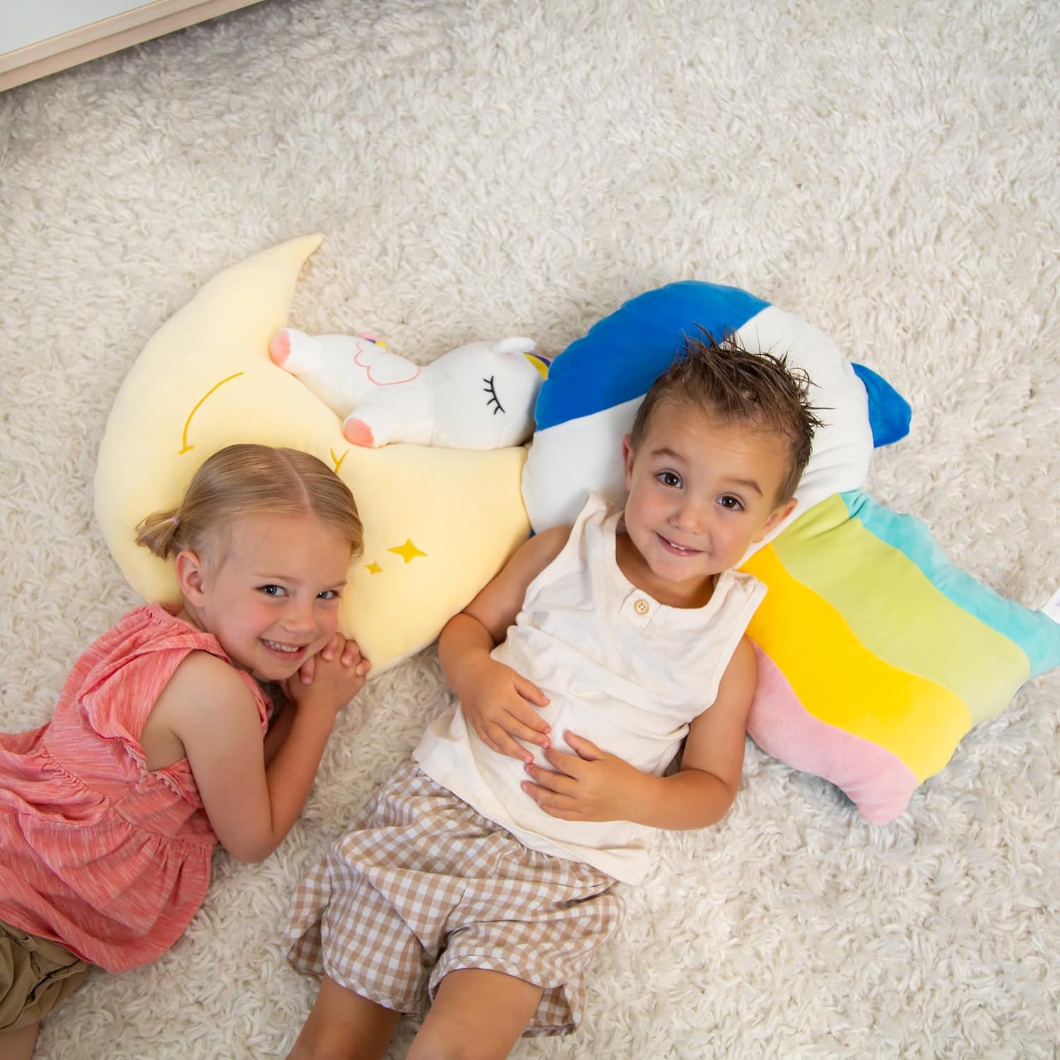 Handmade Toddler Plush Pillow for Kids Safe Non-Toxic and Soft