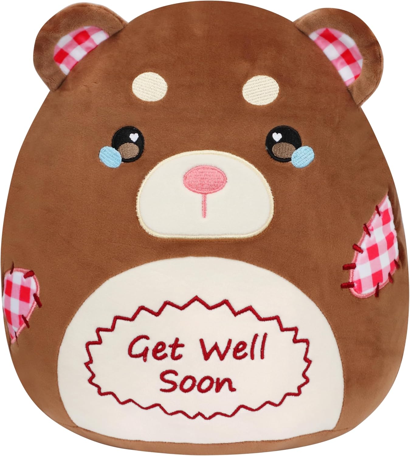 Cuteoy Get Well Soon Bear Plush Pillow