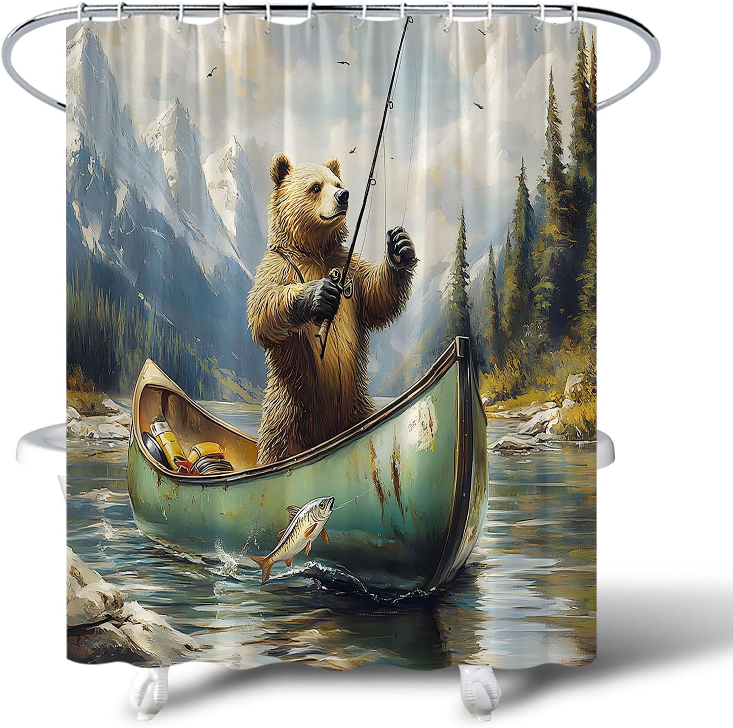 Rustic Bear 70x70 inch