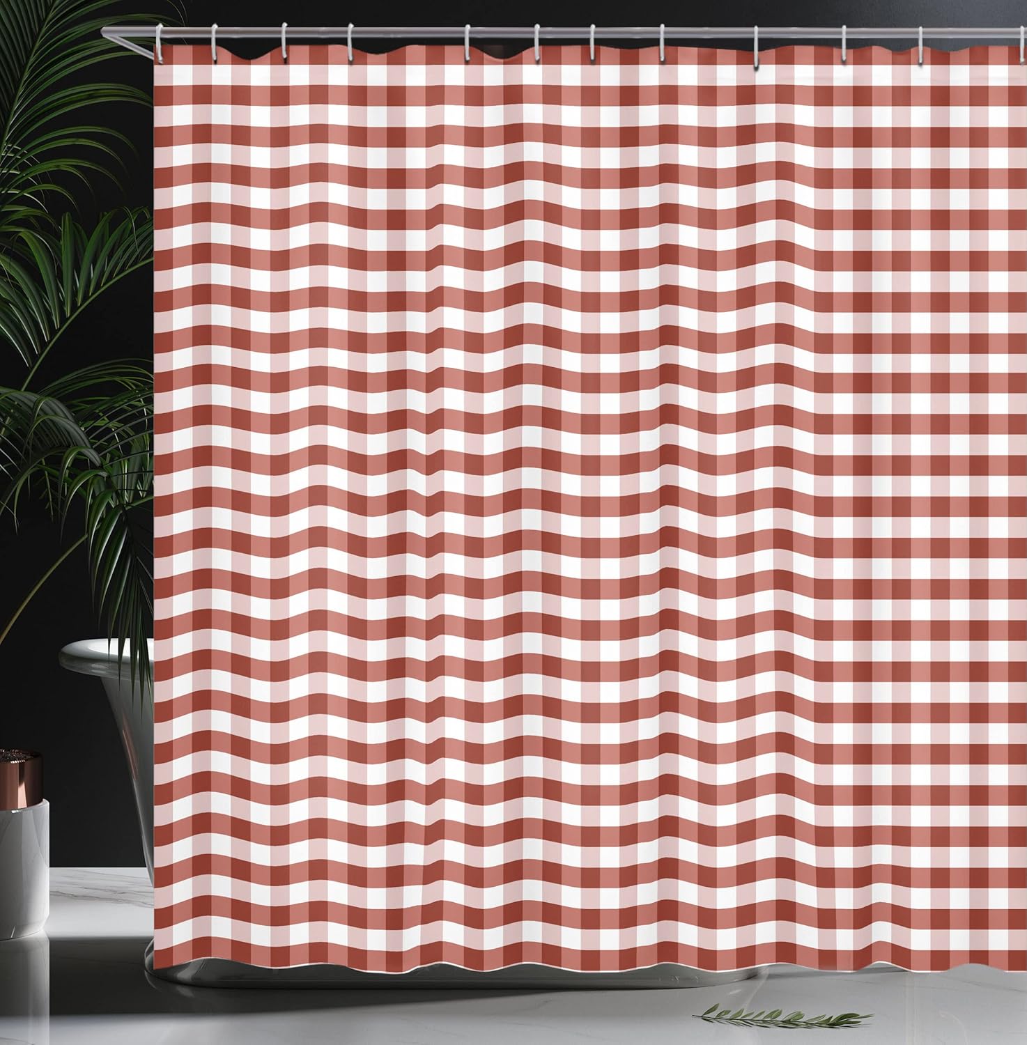 Bathrooms Get a Unique Touch with the Ambesonne Checkered Shower Curtain