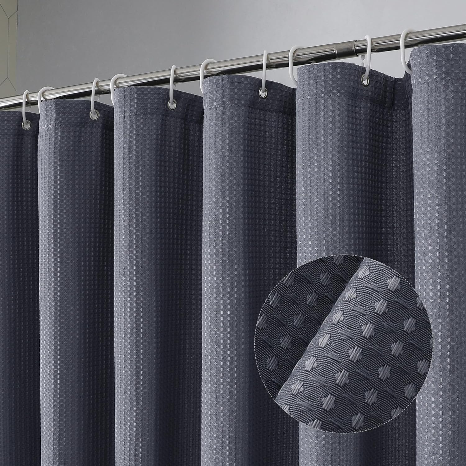 Sturdy Modern Bathroom Curtain Set for Narrow Stall