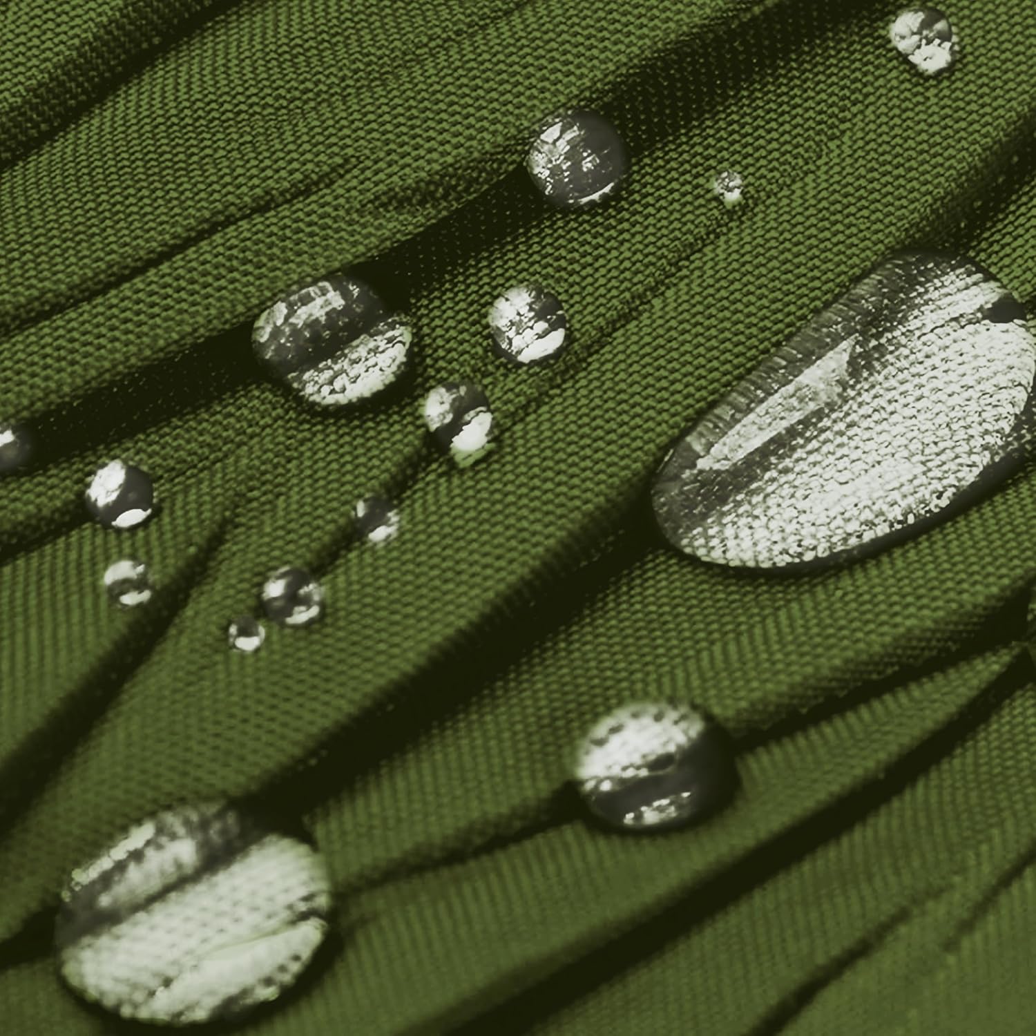 HONCO DIRECT Crumpled Olive Green Shower Curtain