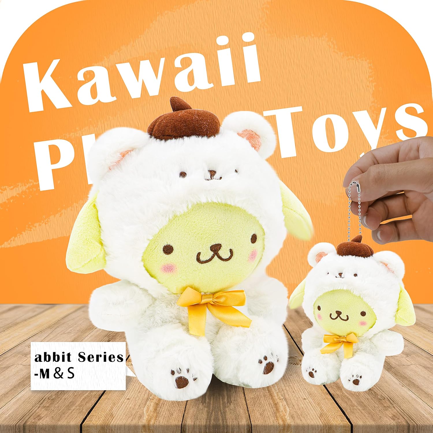 Cute Cross-Dressing White Bear Plush Doll Soft Stuffed Animal Toy
