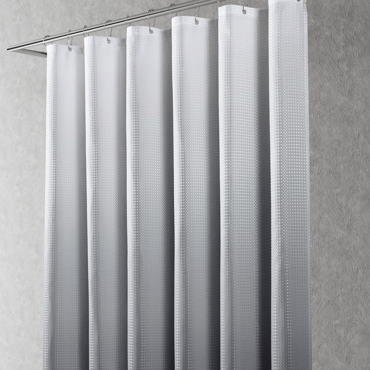 Naturoom Grey White Shower Curtain